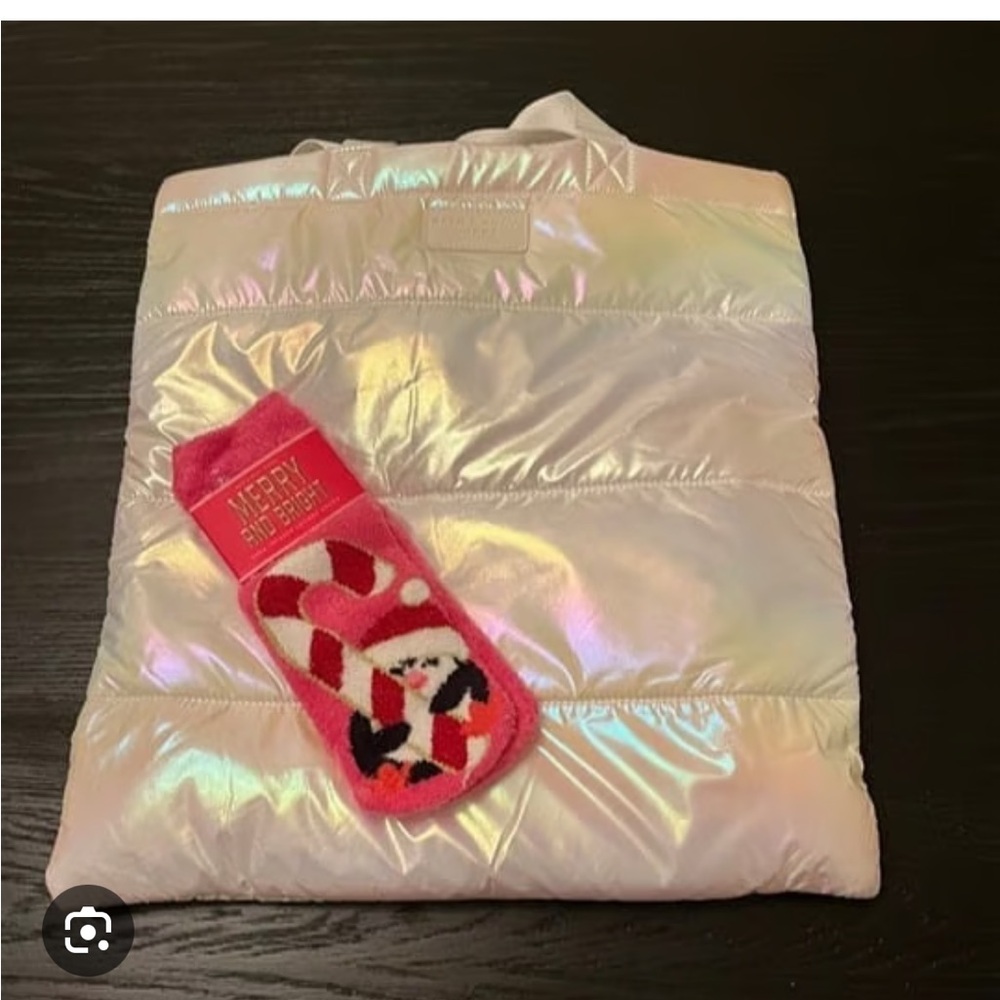 NWT Bath & Body Works Iridescent Tote with Sock Bonus (Women’s OSFA)